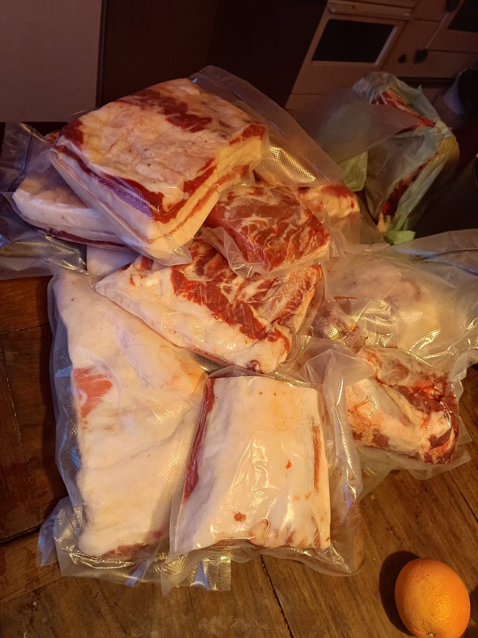 Frisches Fleisch in Vakuum